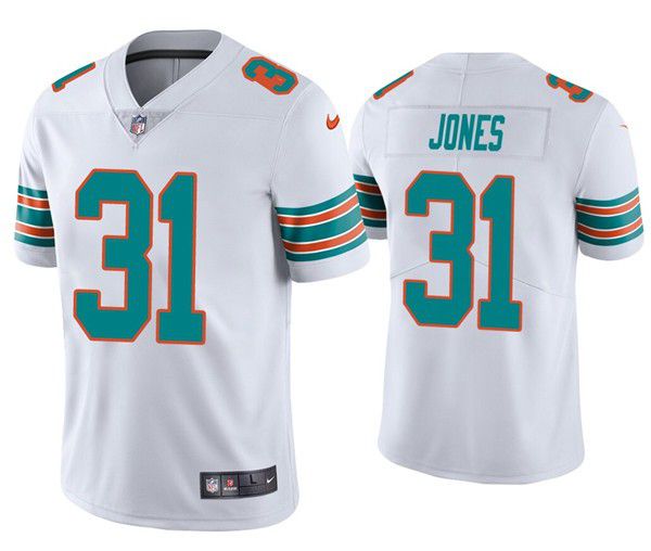 Men Miami Dolphins #31 Byron Jones Nike White Limited NFL Jersey